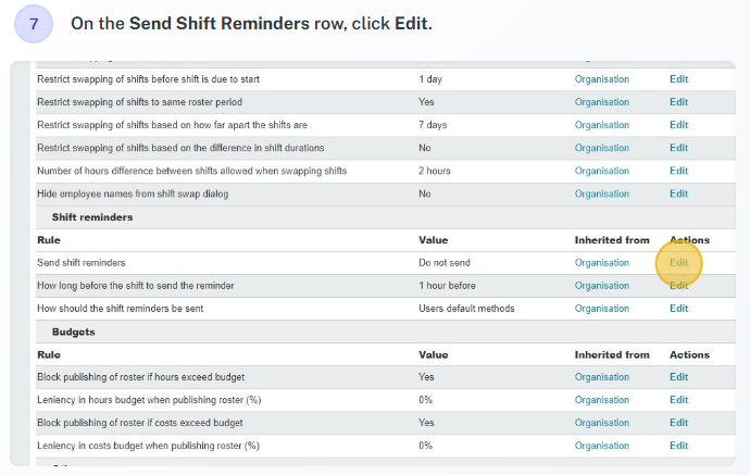 User reminder delivery method