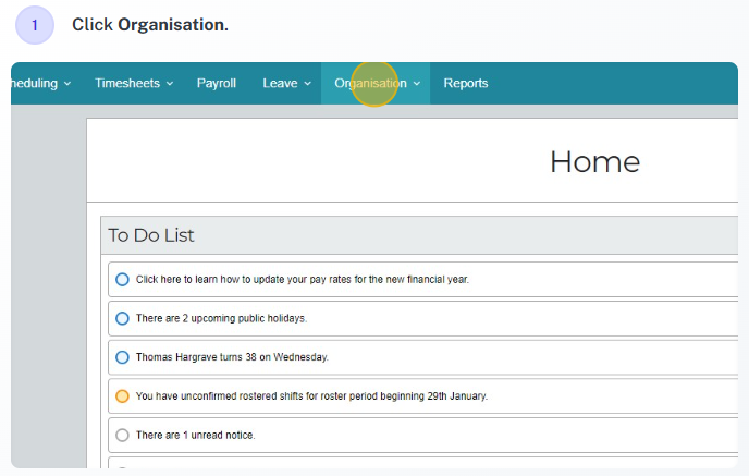 Export through Import/Export example 1