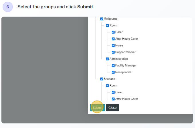 Export through Import/Export example 6