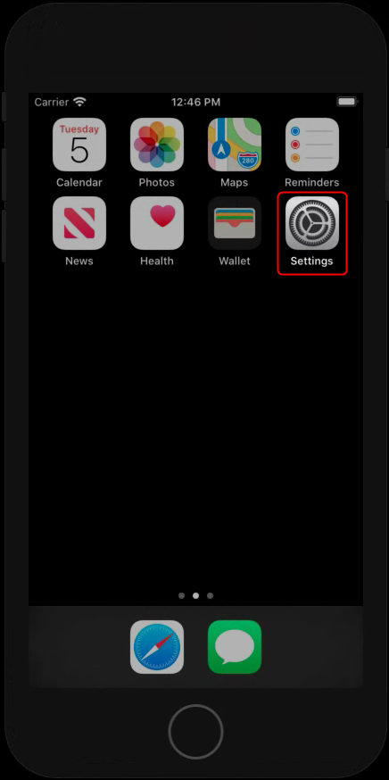 iOS Settings