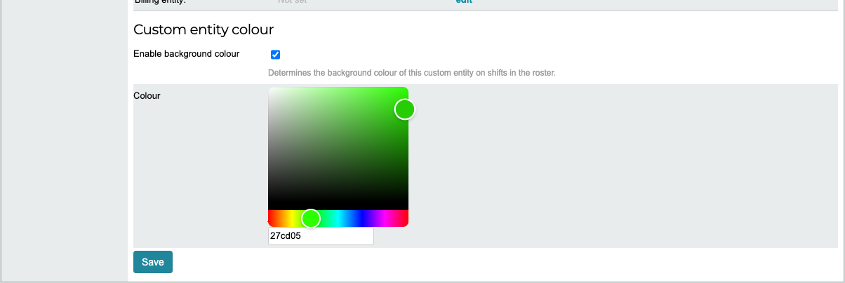 Custom entity assignment tab in user profile