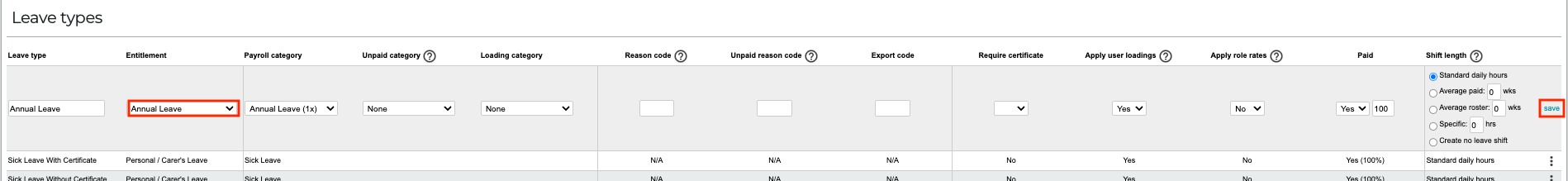 Assign entitlement screenshot