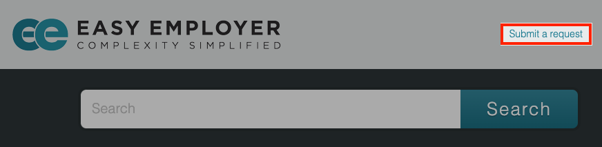 Submit support request screenshot