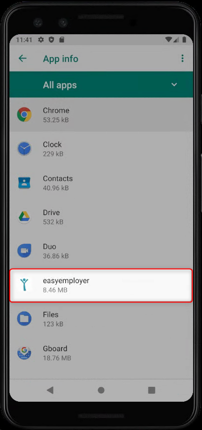 Find EE app