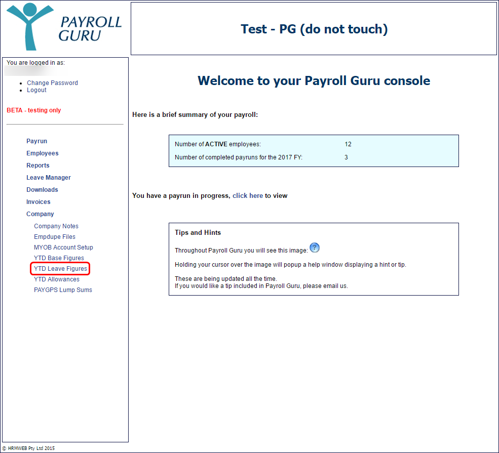 Payroll Guru Configuring Ytd Values Easyemployer Support